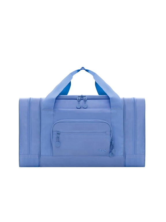 20” Water-Resistant Travel Duffel Bag with Backpack Straps, Multi-Pocket Design, Frost Blue