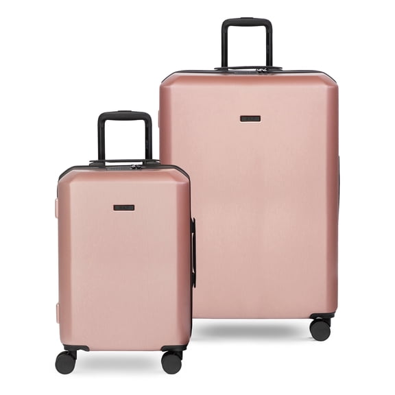 iFLY Altitude 2-Piece Expandable Hardside Luggage Set with TSA Lock, 20" Carry-on and 28" Checked Luggage, Rose Gold