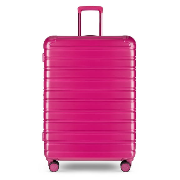 iFLY Hardside Fibertech 3.0 28" Checked Luggage, Very Berry