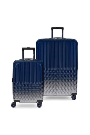 Elite 2-Piece Expandable Hardside Spinner Luggage Set, with TSA Lock, 20" Carry-on and 28" Checked Luggage, Navy