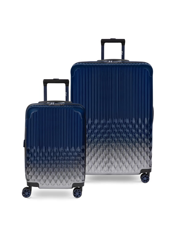 Elite 2-Piece Expandable Hardside Spinner Luggage Set, with TSA Lock, 20" Carry-on and 28" Checked Luggage, Navy