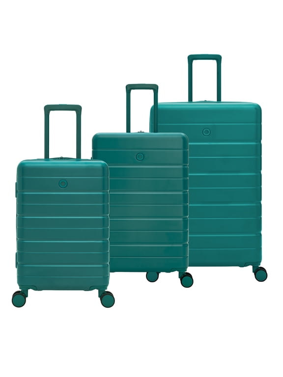 Evolve 3-Piece Expandable Hardside Spinner Luggage Set , 20" Carry-on, 24 and 28" Checked Luggage, Teal