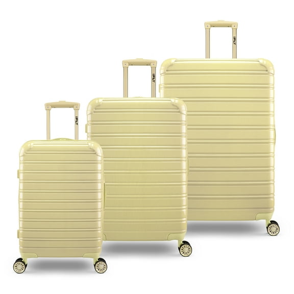 iFLY Fibertech 3-Piece Hardside Expandable Luggage Set, Sunshine