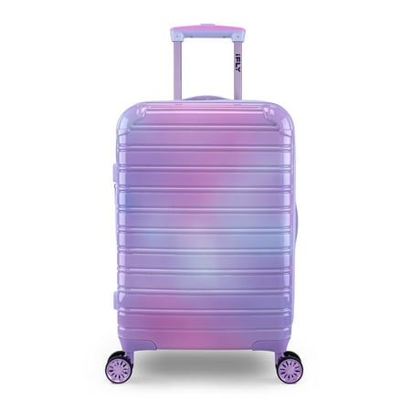 iFLY Fibertech Hardside Carry-on Expandable Luggage 20", Pastel Sky
