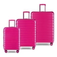 thumbnail image 1 of iFLY Fibertech 3.0 3-Piece Expandable Hardside Spinner Luggage Set – 20" Carry-On, 24" & 28" Checked, Very Berry, 1 of 11