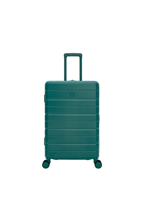 Evolve 24” Medium Checked Luggage Hardside Expandable Spinner, Teal