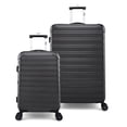 thumbnail image 1 of iFLY Fibertech 2-Piece Hardside Luggage Set – 20" Carry-On & 28" Checked Suitcase, Black, 1 of 11