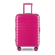 iFLY Fibertech 3.0 20" Harside Carry-on Suitcase – Expandable Spinner Luggage for Travel, Very Berry