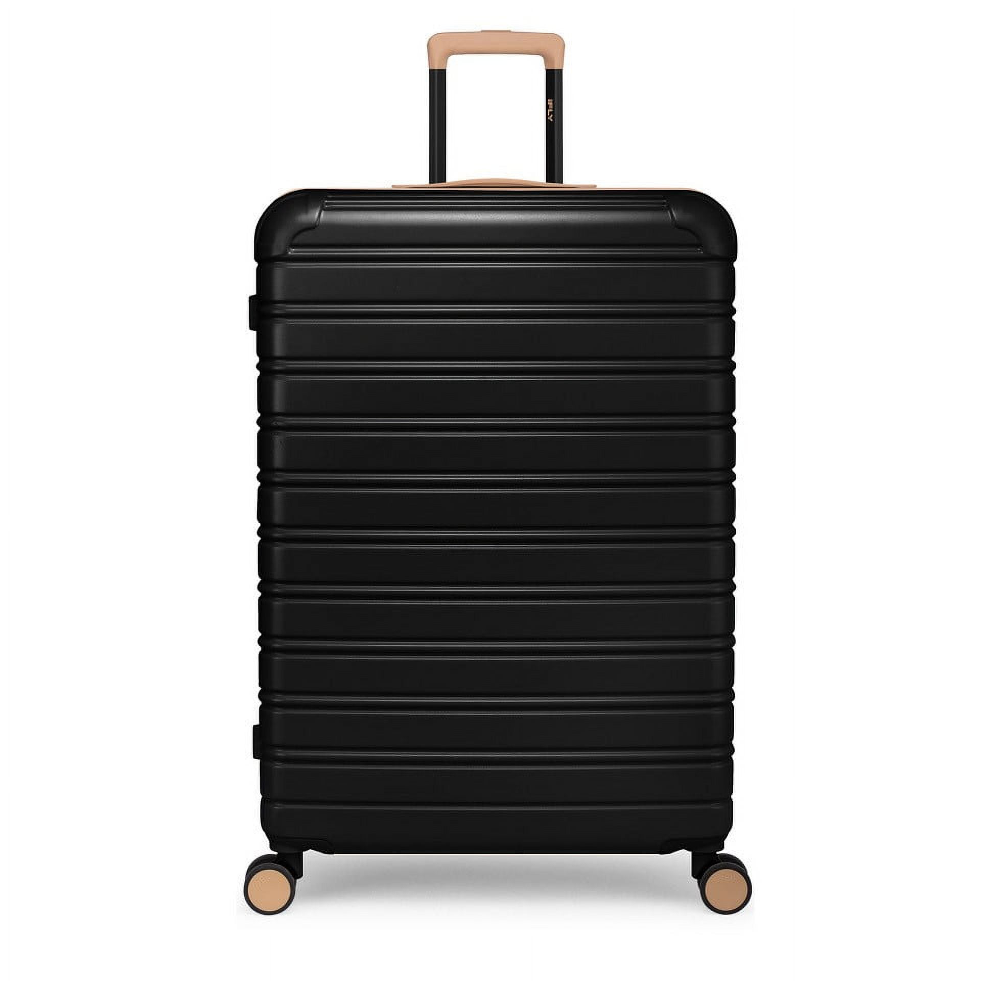 iFLY Hardside Fibertech Limited Edition Collection Checked Luggage, 28", Black