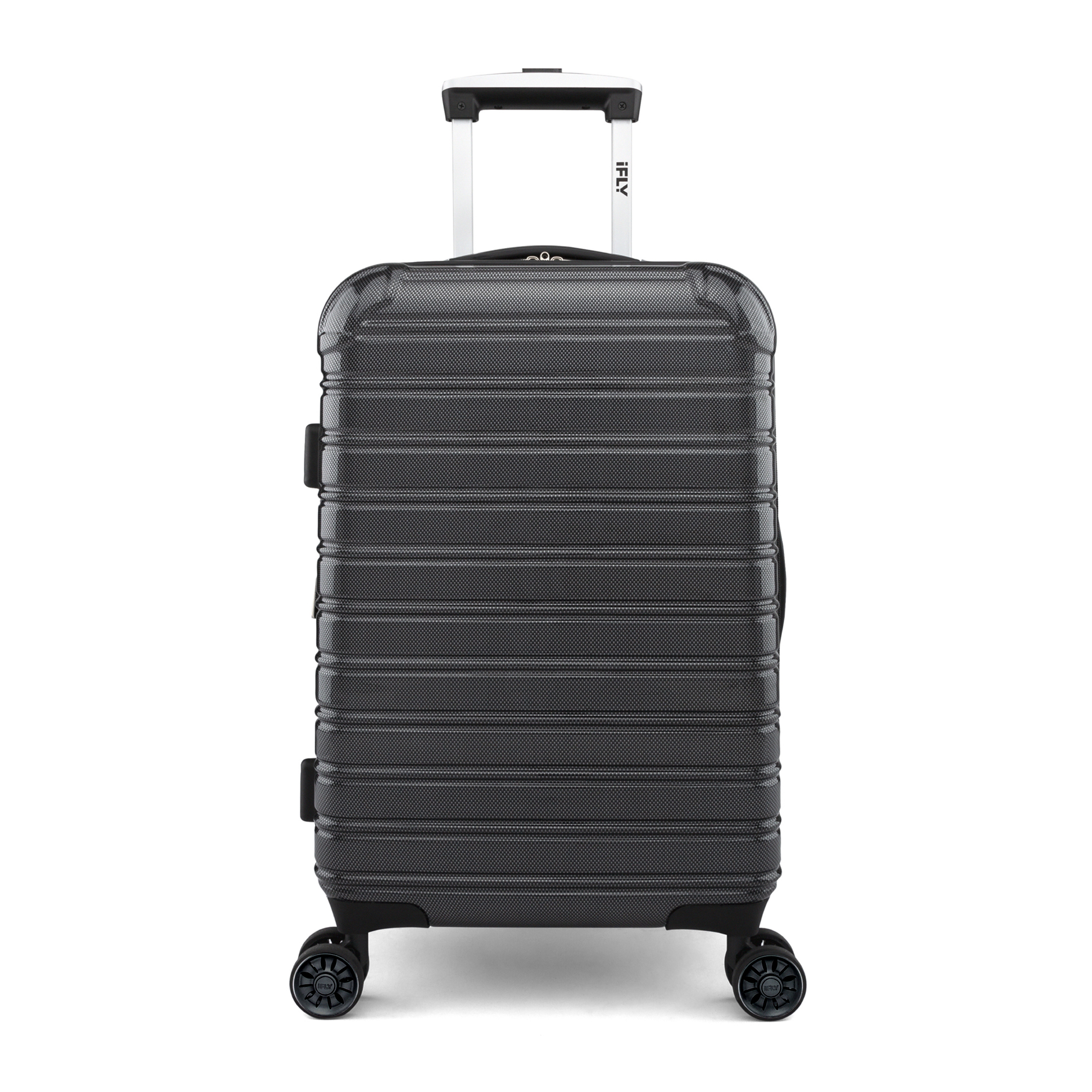 iFLY Hardside Fibertech Luggage 20" Carry-on Luggage, Black - image 1 of 10