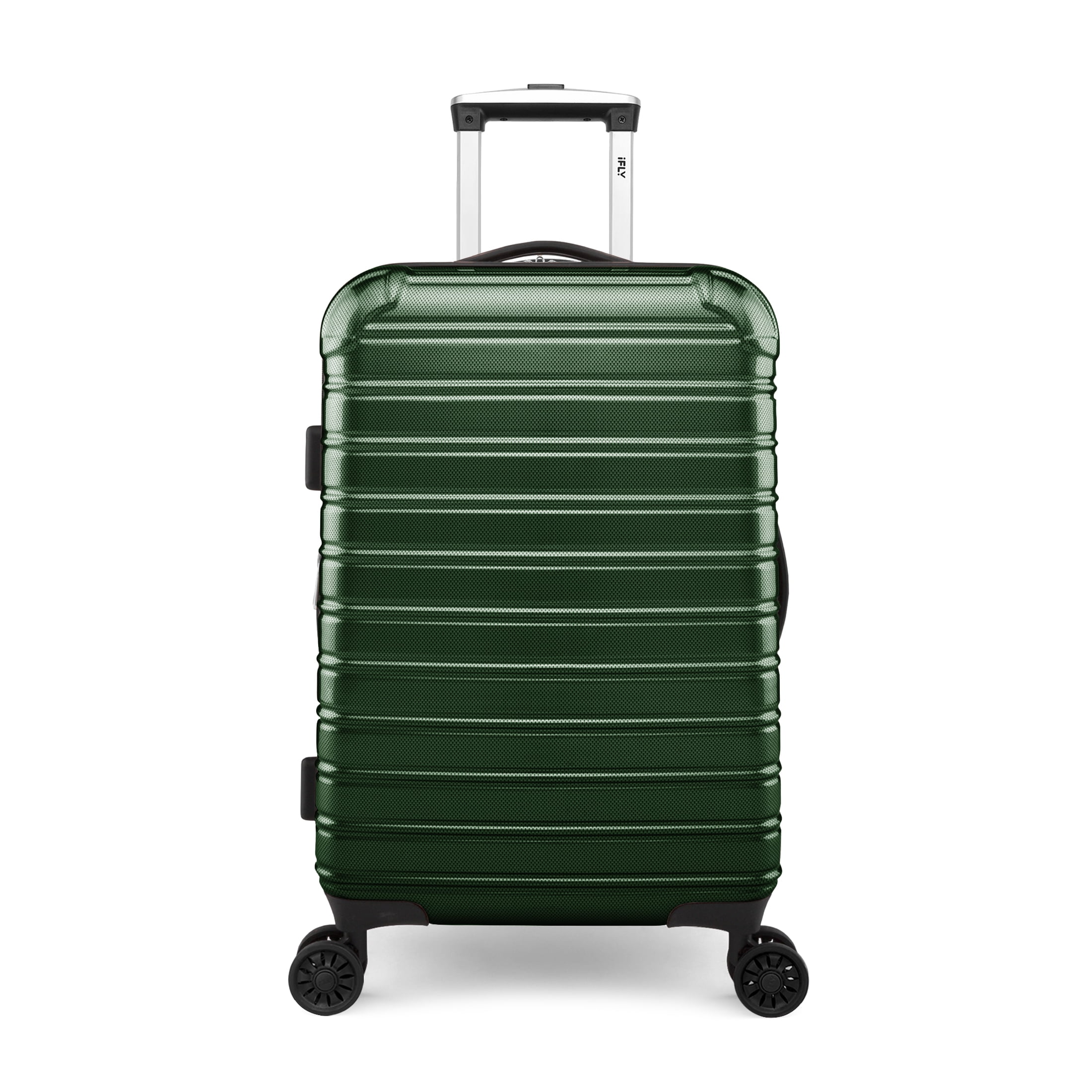 iFLY Hardside Fibertech Luggage 20" Carryon Luggage, Forest Green