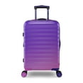 iFLY Hardside Fibertech Luggage 20" Carryon Luggage, Midnight Berry