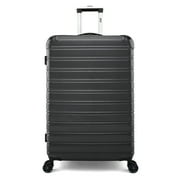 iFLY Fibertech 28 Large Checked Suitcase – Hardside Expandable Spinner Luggage for Travel, Black