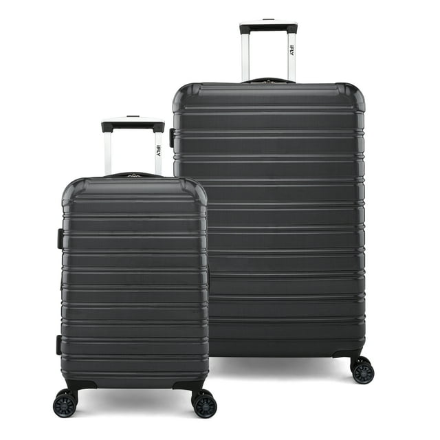 iFLY Hardside Luggage Fibertech 2 Piece Set with Double Spinner Wheels ...