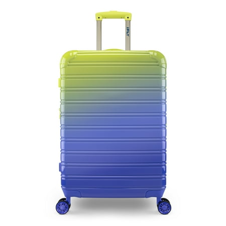 iFLY Hardside Luggage Fibertech 24" Checked, Ocean Sunrise