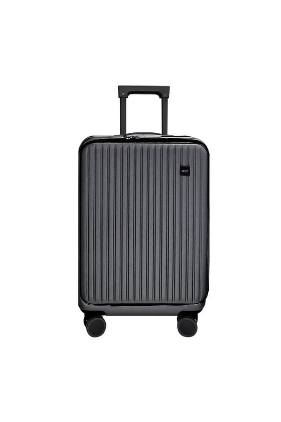 Hardside Quantum 20" Carry-on Luggage with Laptop Compartment, Charcoal