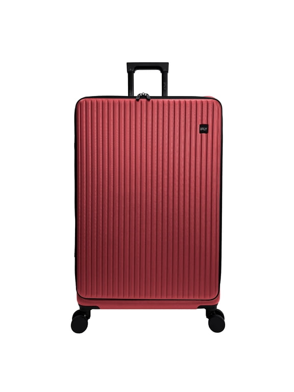 Quantum 28" Expandable Large Checked Hardside Top-Opening Luggage, Burgundy