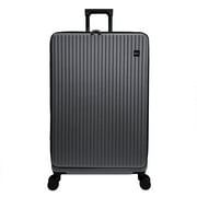 iFLY Quantum 28 Expandable Large Checked Hardside Top-Opening Luggage, Charcoal