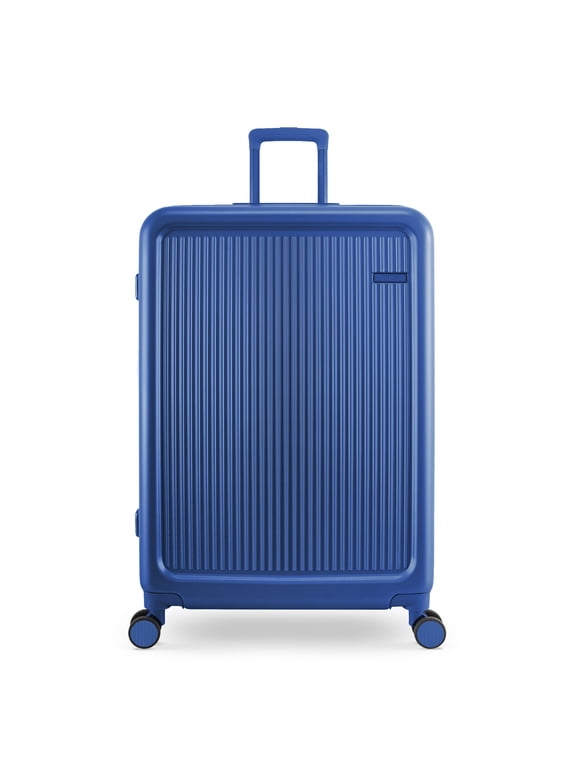 Roam 28" Large Expandable Hardside Spinner Checked Luggage, Sapphire Blue