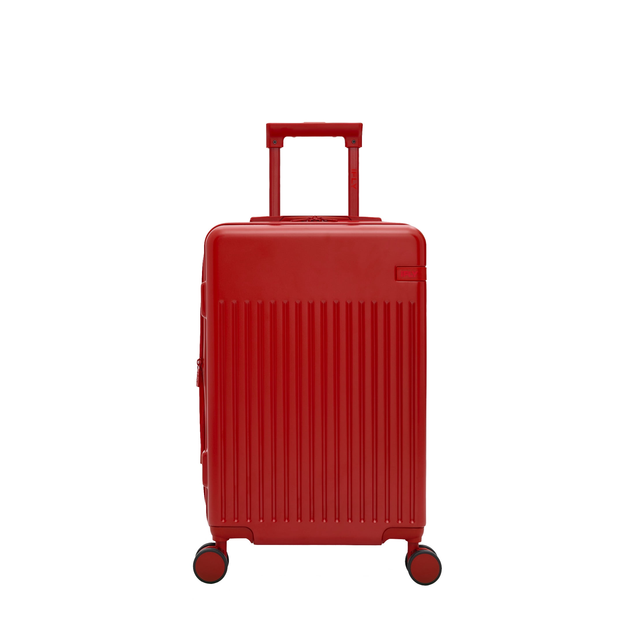 iFLY Transit 20" Expandable Hardside Spinner Carry-on Luggage, Red
