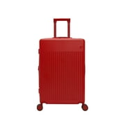 iFLY Transit 24 Expandable Hardside Spinner Medium Checked Luggage, Red