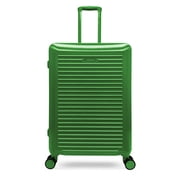 iFLY Volt 24" Expandable Hardside Spinner Checked Luggage, Hunter Green
