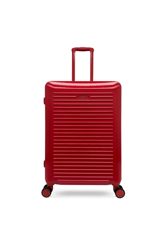 Volt 24" Expandable Hardside Spinner Checked Luggage, Red