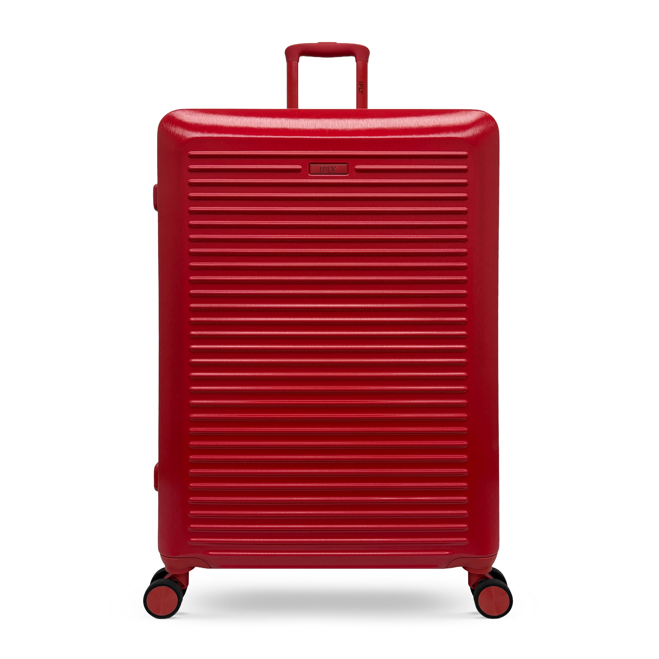 iFLY Volt 28" Expandable Hardside Checked Spinner Luggage, Red