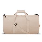 iFLY Packable Duffle with Adjustable Shoulder Strap and Luggage Trolley Sleeve, Champagne