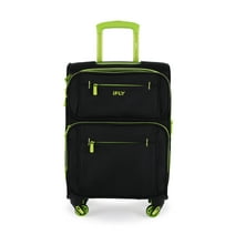 iFLY Softside Accent 20" Carry-on Luggage, Black/Lime Green