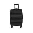 thumbnail interactive-video image 1 of iFLY Softside Fibertech Luggage, 20" Carry-on Luggage, Black, 1 of 8