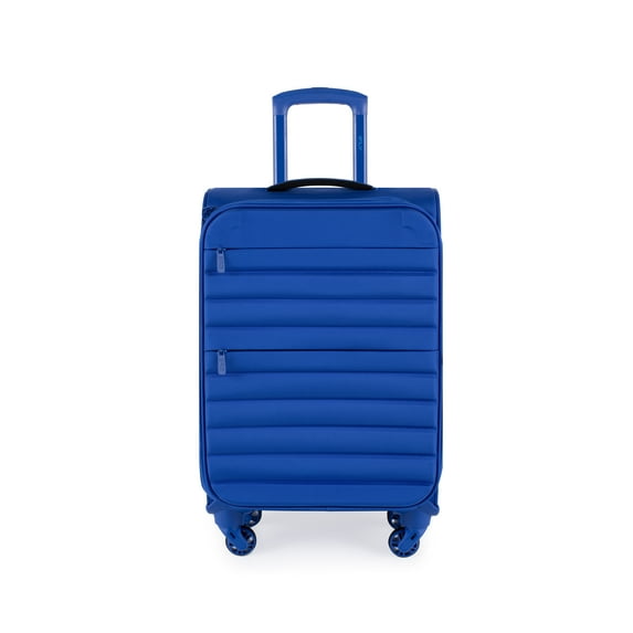 iFLY Softside Fibertech Luggage, 20" Carry-on Luggage, Cobalt Blue