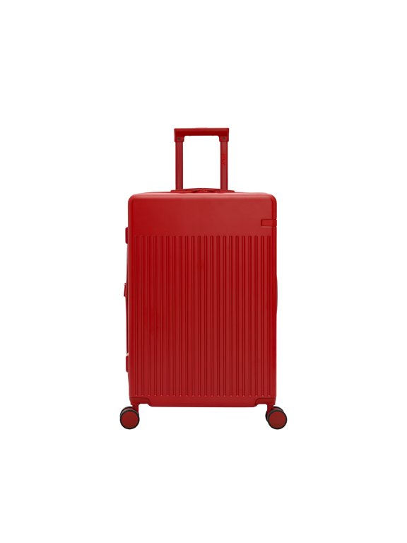 Transit 24" Expandable Hardside Spinner Medium Checked Luggage, Red