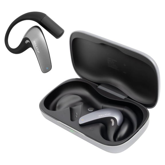iFLYTEK AI Translation Earbuds: Real-Time 2-Way Interpreter for 60 Languages & 116 Accents, Offline Mode, Bone Conduction, Noise Canceling for Business, Travel & Meetings (iOS/Android)