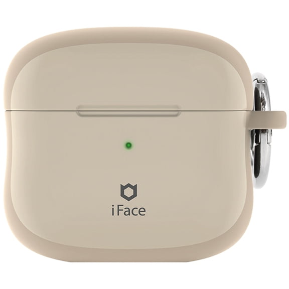 iFace First Class Apple AirPods 3rd Generation Cute Shockproof Hybrid Layer Hard Cover Bumper Keychain Included Protective Case for Girls, Men, and Women - Café Latte