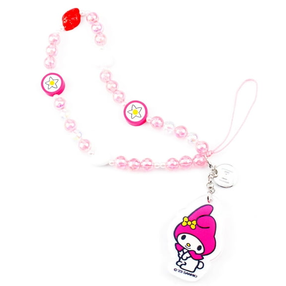 iFace Hello Kitty & Friends Beaded Wristlet Phone Charm Strap – Universal Cute Wrist Chain Lanyard – My Melody