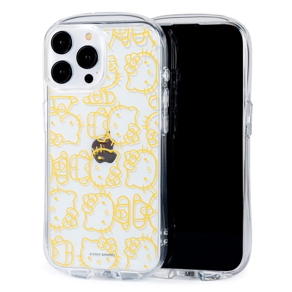 iFace Hello Kitty and Friends Clear Compatible with iPhone 15 Pro Max Case [Look in] Drop Tested Hybrid Cell Phone Grip Cover  Hello Kitty
