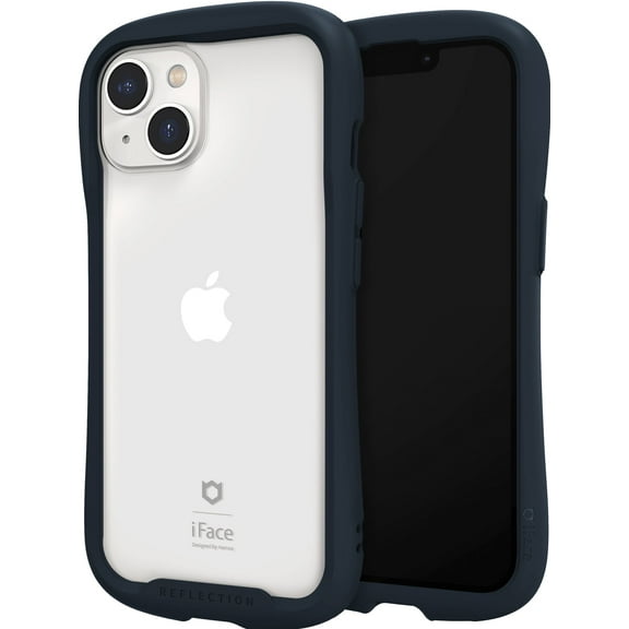 iFace Reflection Apple iPhone 14 Cute Shockproof 2 Layer Protection Heavy Duty Ergonomic Phone Case for Girls Women - Navy