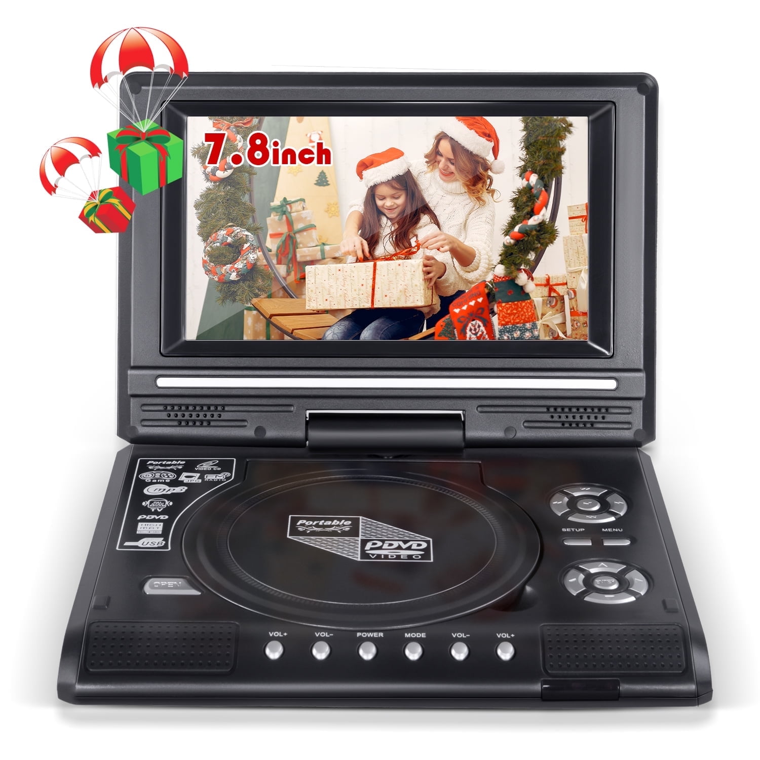 Portable DVD Player with 10.1 HD Swivel Display UK | Ubuy