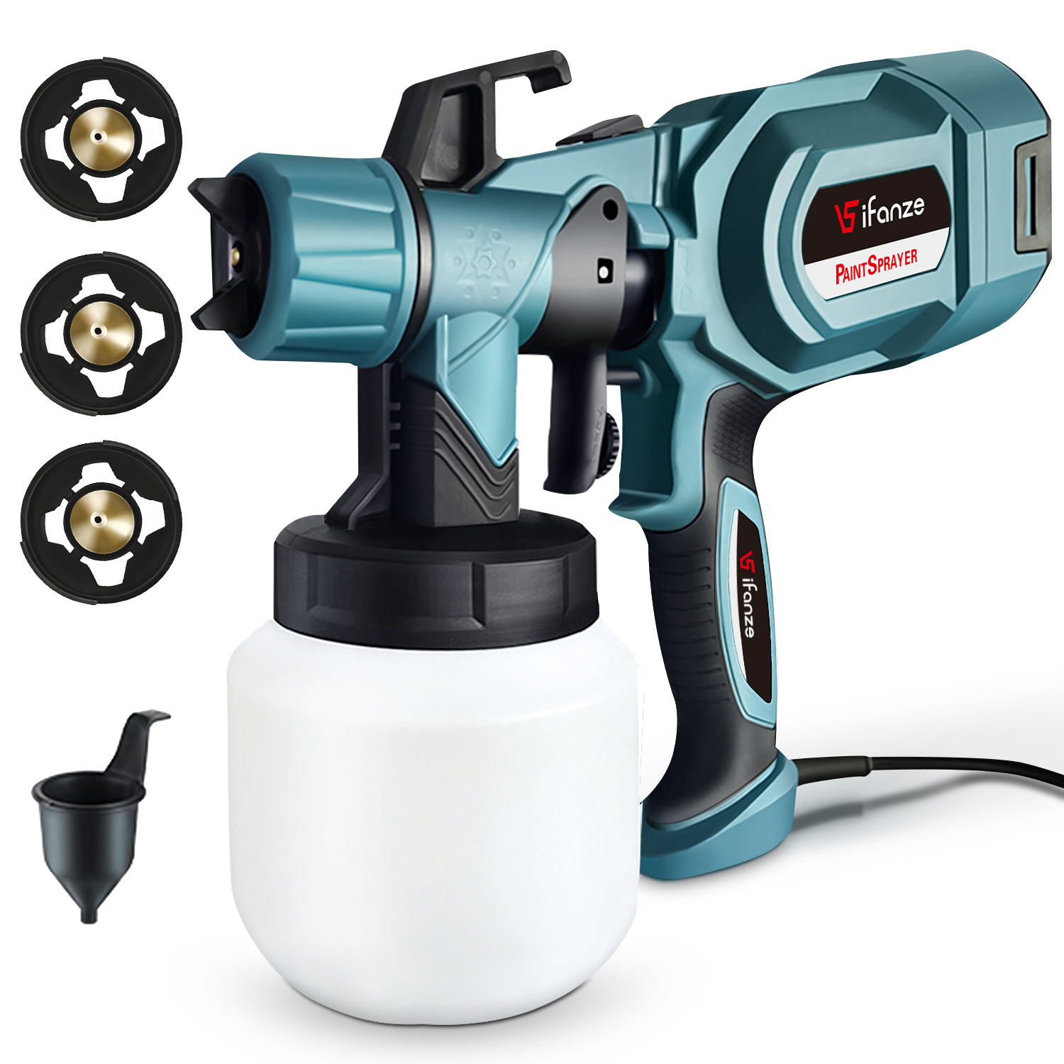 IFanze Paint Sprayer 800W Electric HVLP Spray Gun Airless Paint Gun 