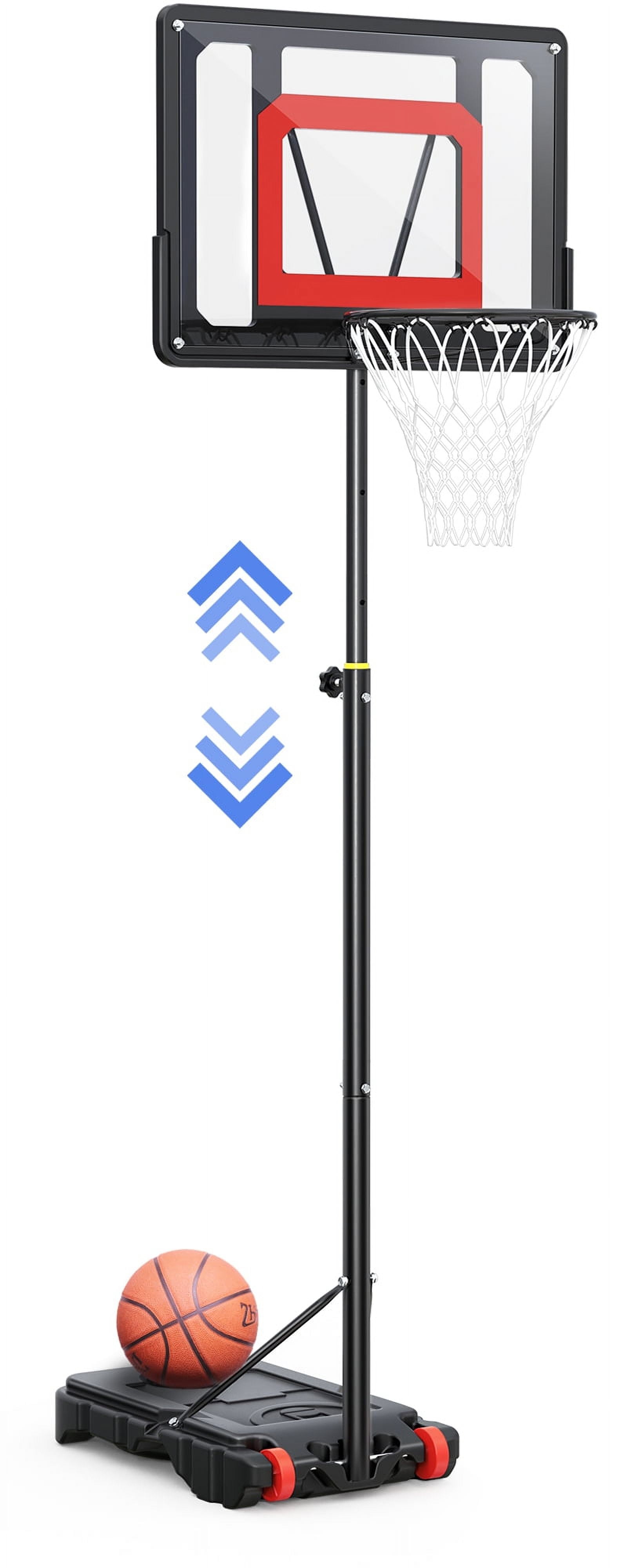 iFanze Portable Basketball Hoop Outdoor, 33in Basketball Goals 5-7Ft