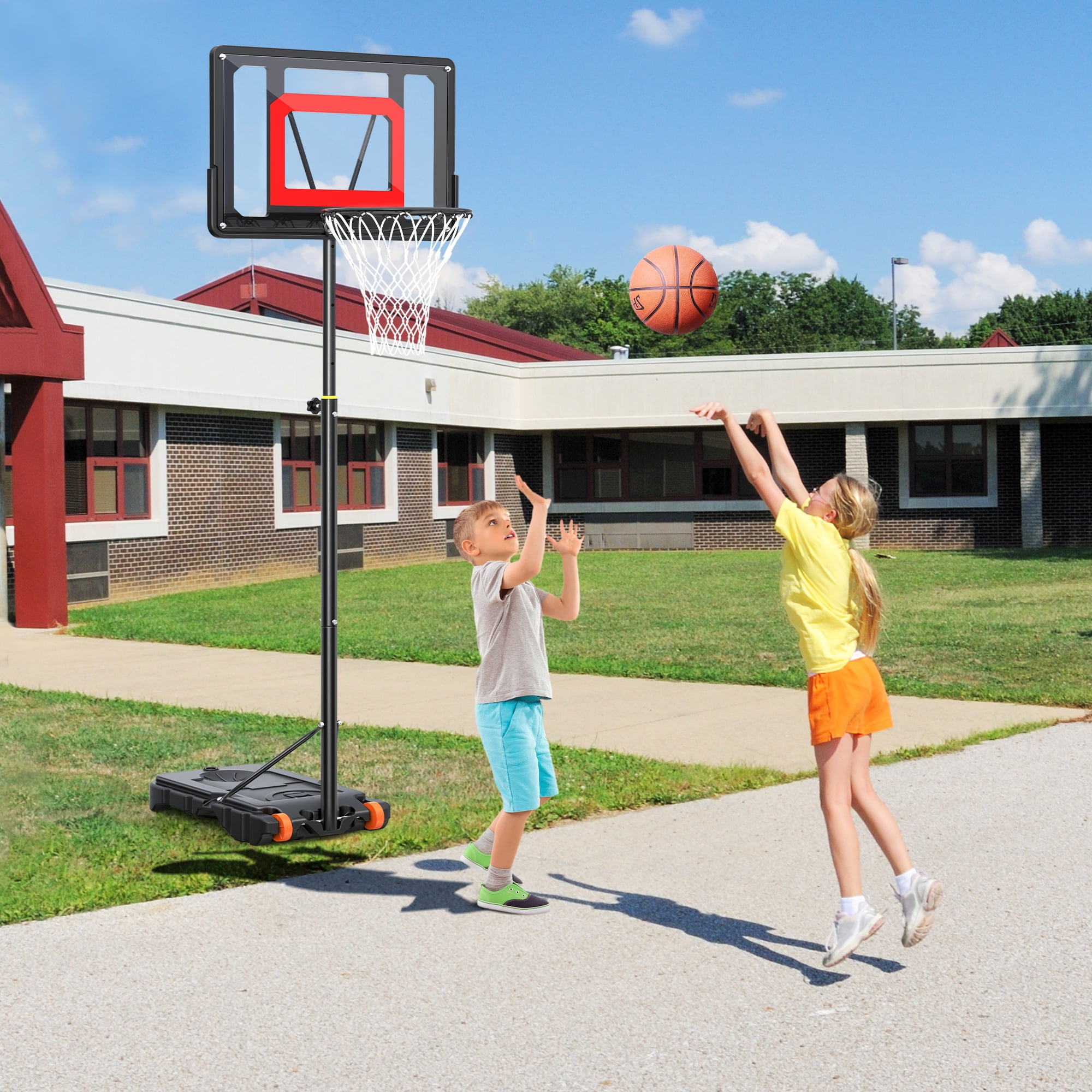 iFanze Portable Basketball Hoop Outdoor, 5ft7ft Height Adjustable
