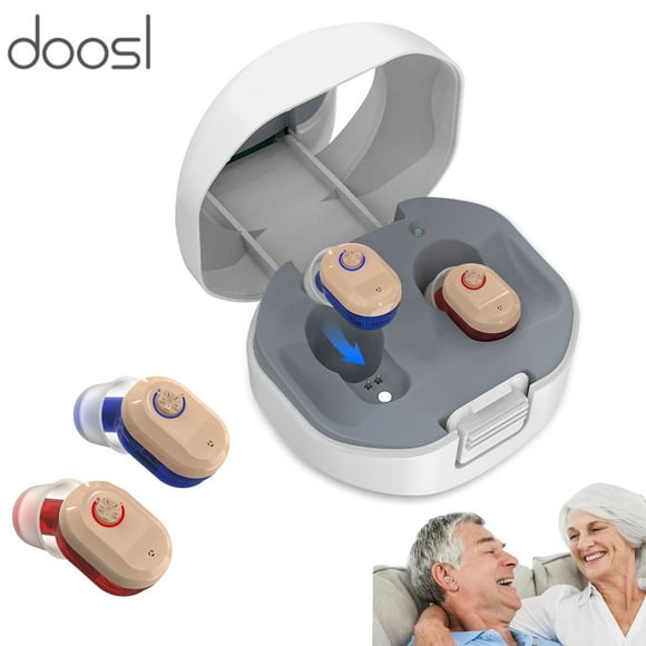 Qunler Sound Amplifiers for Ears, Noise Reduction, in-ear Rechargeable Personal Sound Amplifiers with Portable Charging Case, PSAP for Seniors and Adults