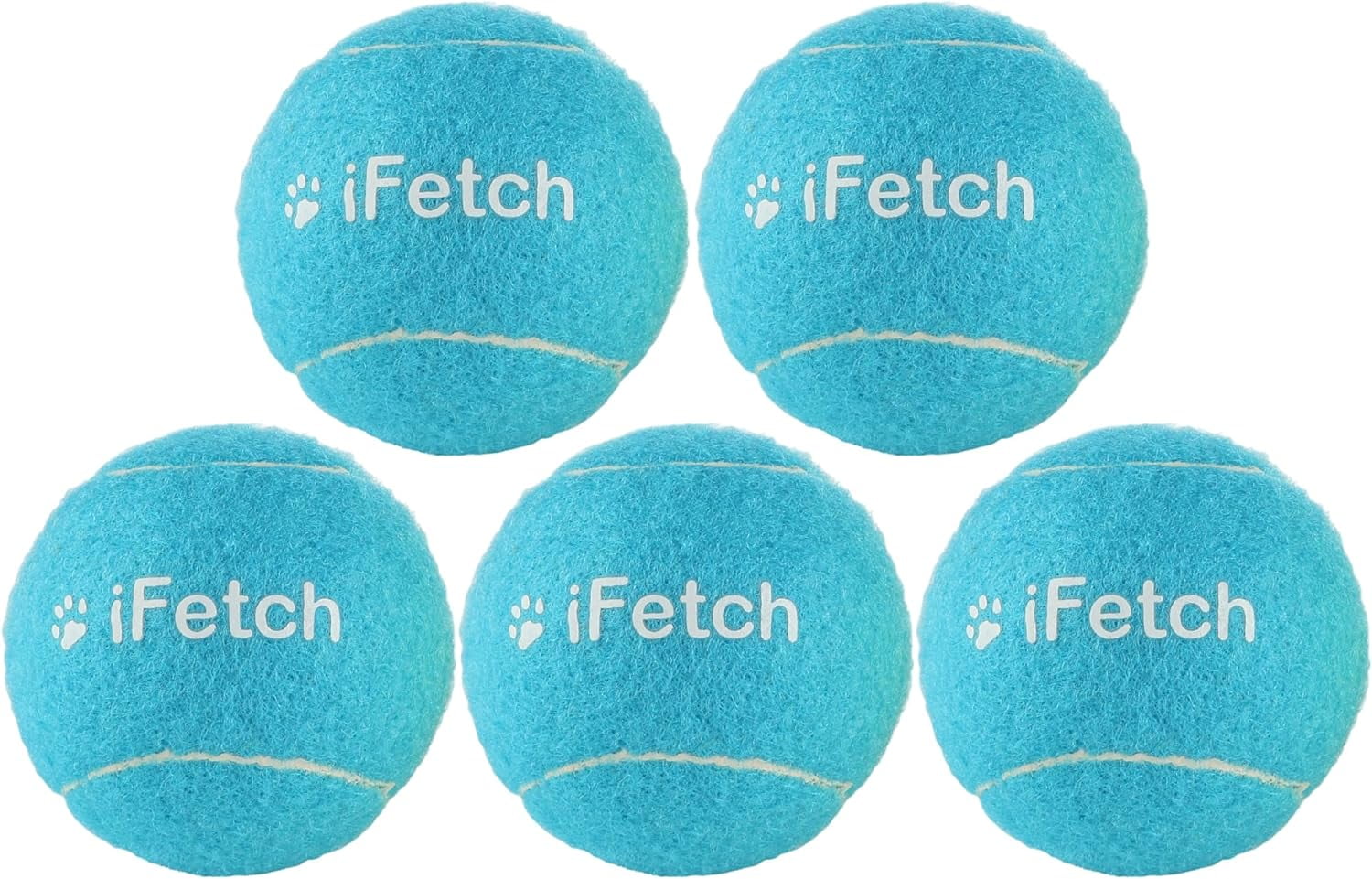 IFetch Too Tennisbälle Für Hunde – Standardgröße 6,3 Cm, Nicht Scheuernd, 3er Pack, Blau