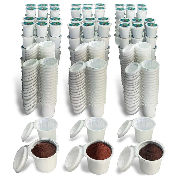 240 iFillCup Fillable K Cups - Ultrafine Filters for Sediment-Free Brewing, Universal K Cup Brewer Compatibility, DeepBrew Filter Holds 50% More Coffee for Stronger and Bigger Brews (Green)