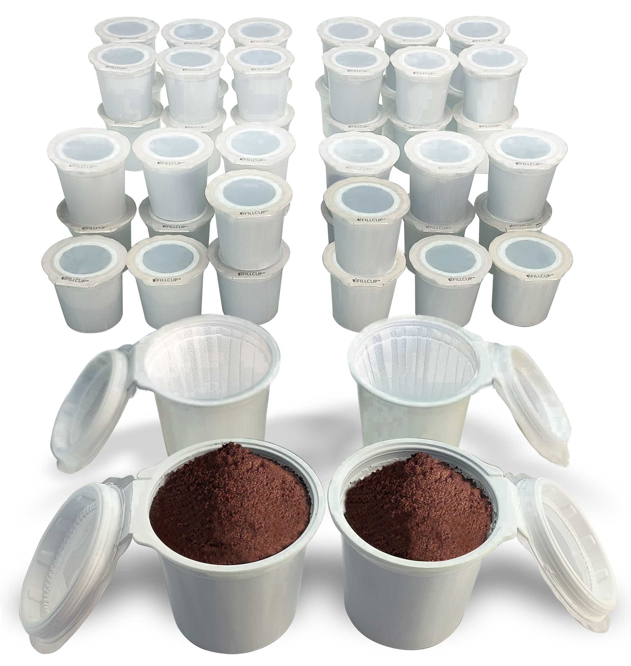 288 iFillCup Fillable K Cups - Ultrafine Filters for Sediment-Free Brewing, Universal K Cup Brewer Compatibility, DeepBrew Filter Holds 50% More Coffee for Stronger and Bigger Brews (Red)