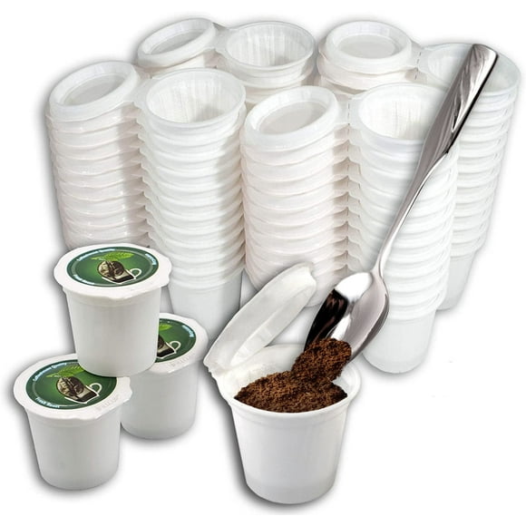 iFillCup, 42 Count Green - Fill your own Single Serve Pods. Eco friendly 100% recyclable pods for use in all k cup brewers including 1.0 & 2.0 Keurig. Airtight to seal in freshness.