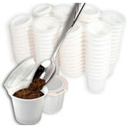 iFillCup, 42 Count White - Fill your own Single Serve Pods. Eco friendly 100% recyclable pods for use in all k cup brewers including 1.0 & 2.0 Keurig. Airtight to seal in freshness.