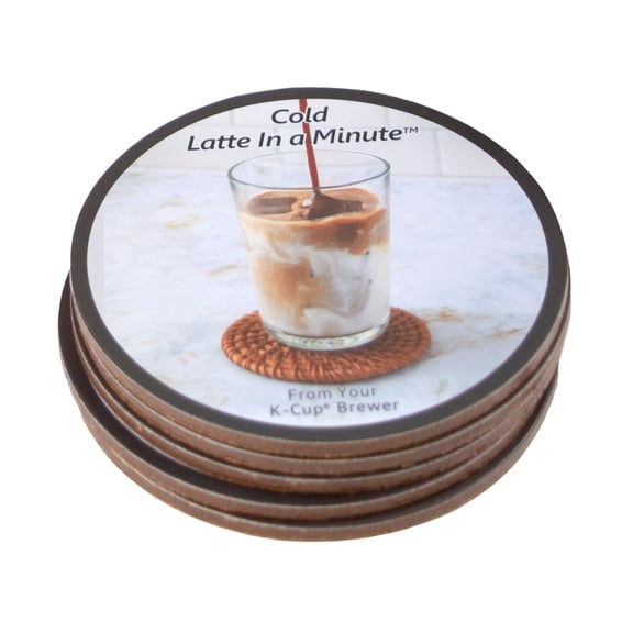 iFillcup - Set of 6 Coffee Coasters with Recipes