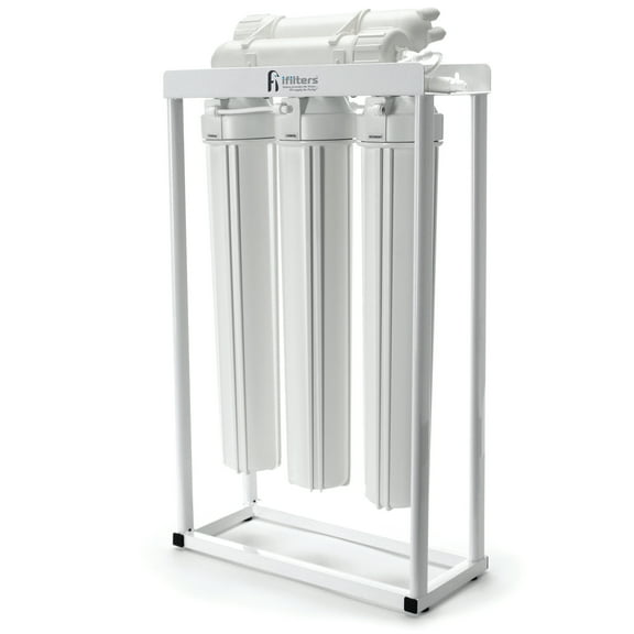iFilters 200 GPD Light Commercial RO System for lead, mercury, taste & more - Quick Connect Ports, All filters included